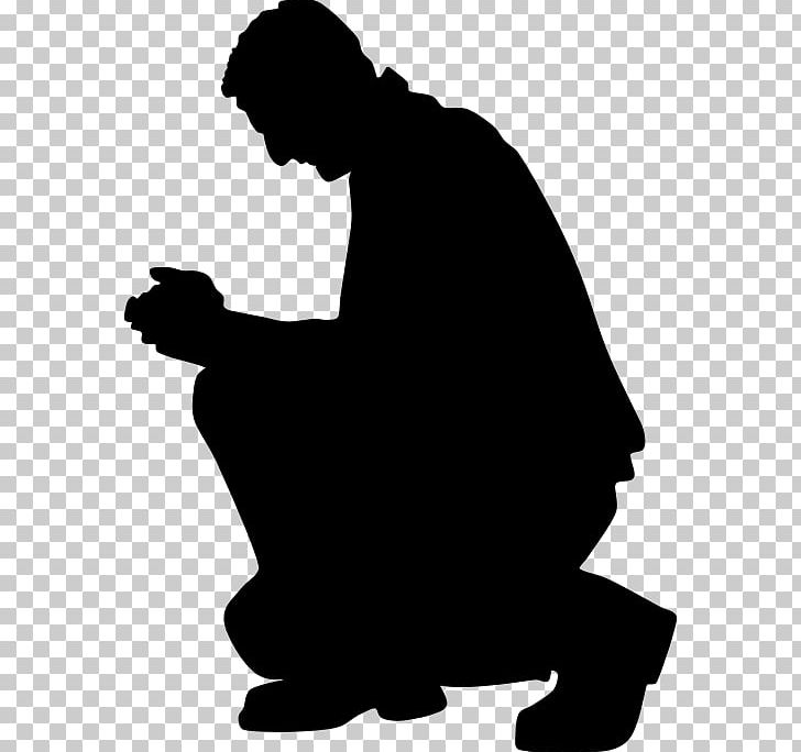 Prayer Silhouette Religion PNG, Clipart, Animals, Black, Black And White, God, Human Behavior Free PNG Download