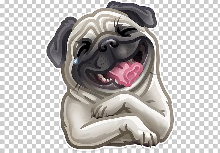 Pug Puppy Sticker Telegram Dog Breed PNG, Clipart, Advertising, Animal, Animals, Carnivoran, Dog Breed Free PNG Download