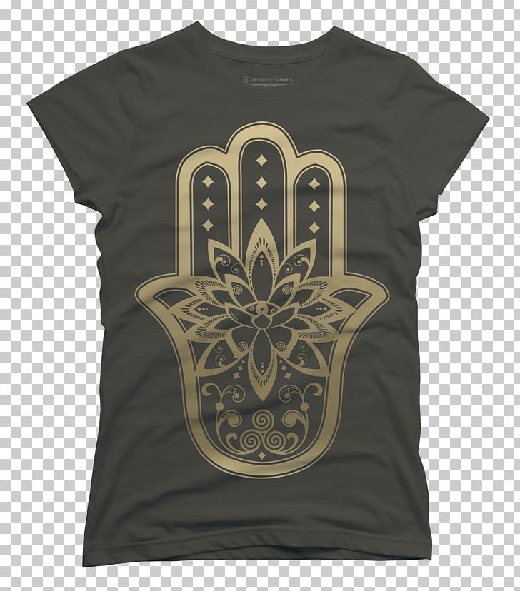 T-shirt Hamsa Wall Decal Amulet Flower PNG, Clipart, Amulet, Art, Brand, Clothing, Crew Neck Free PNG Download