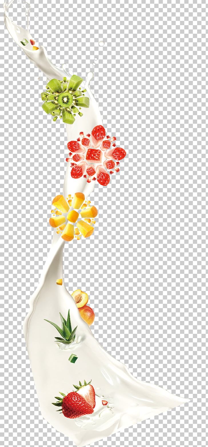 Strawberry Cows Milk Fruit PNG, Clipart, Apple, Color Splash, Flora, Floral Design, Floristry Free PNG Download
