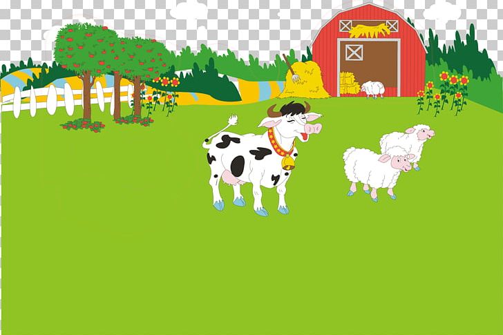 Dairy Cattle Farm Icon PNG, Clipart, Animals, Border, Cow Goat Family, Cow Vector, Farm Animals Free PNG Download