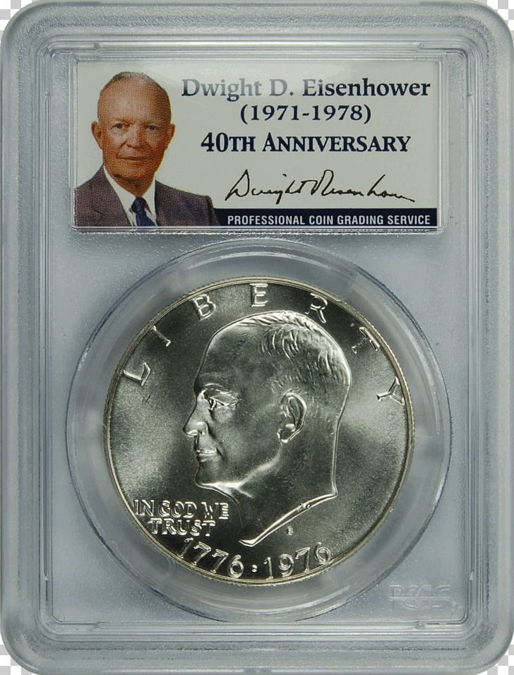 Coin Dwight D. Eisenhower Silver PNG, Clipart, Certified, Coin, Currency, Dollar, Dwight D Eisenhower Free PNG Download