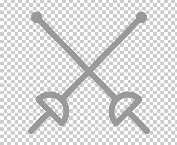 Fencing Computer Icons Knife PNG, Clipart, Angle, Art, Black And White, Body Jewelry, Circle Free PNG Download