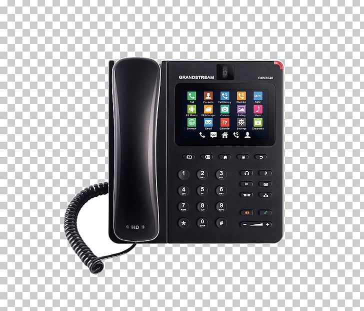 Grandstream GXV3240 Grandstream Networks Voice Over IP VoIP Phone Grandstream GXV3275 PNG, Clipart, Android, Corded Phone, Electronic Device, Electronics, Electronics Accessory Free PNG Download