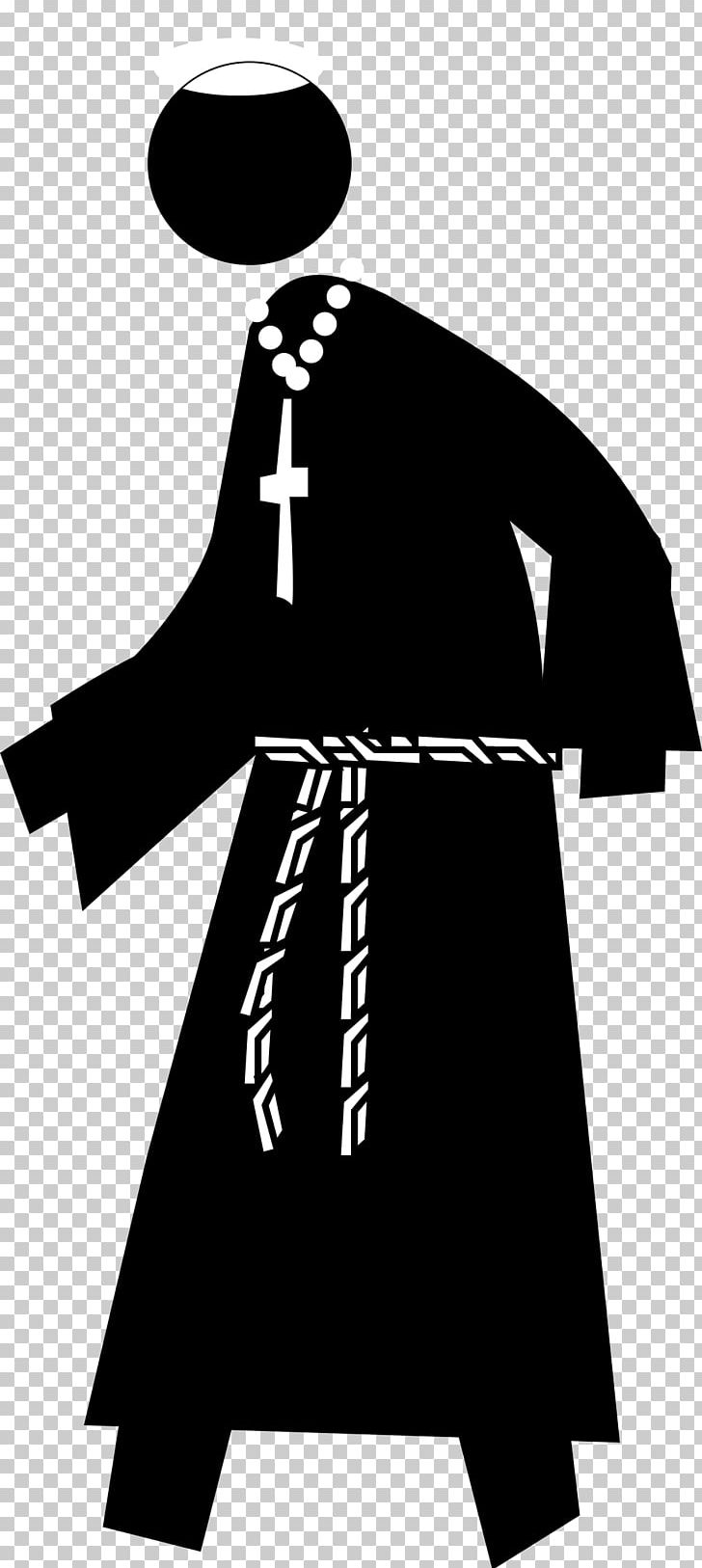 Monk Cartoon PNG, Clipart, Black, Black And White, Cartoon, Christianity, Clergy Free PNG Download