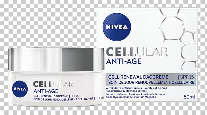 Cream NIVEA CELLular Anti-Age Cell Renewal Serum Skin Factor De Protección Solar PNG, Clipart, Antiaging Cream, Cleaning, Cream, Face, Human Skin Free PNG Download