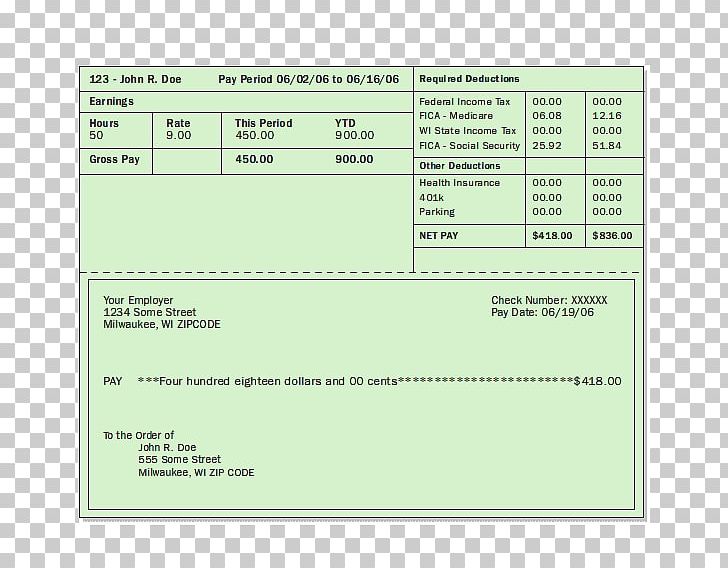 Paycheck Template Microsoft Excel Cheque Payroll PNG, Clipart, Angle, Area, Blank Cheque, Cheque, Computer Software Free PNG Download