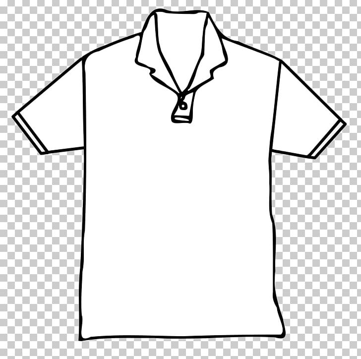 T-shirt Polo Shirt Clothing Drawing PNG, Clipart, Angle, Area, Black, Black And White, Button Free PNG Download
