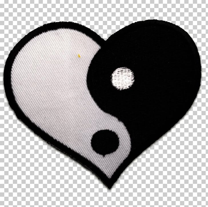 Yin And Yang Symbol Heart Computer Icons PNG, Clipart, Black, Black And White, Computer Icons, Embroidered Patch, Embroidery Free PNG Download