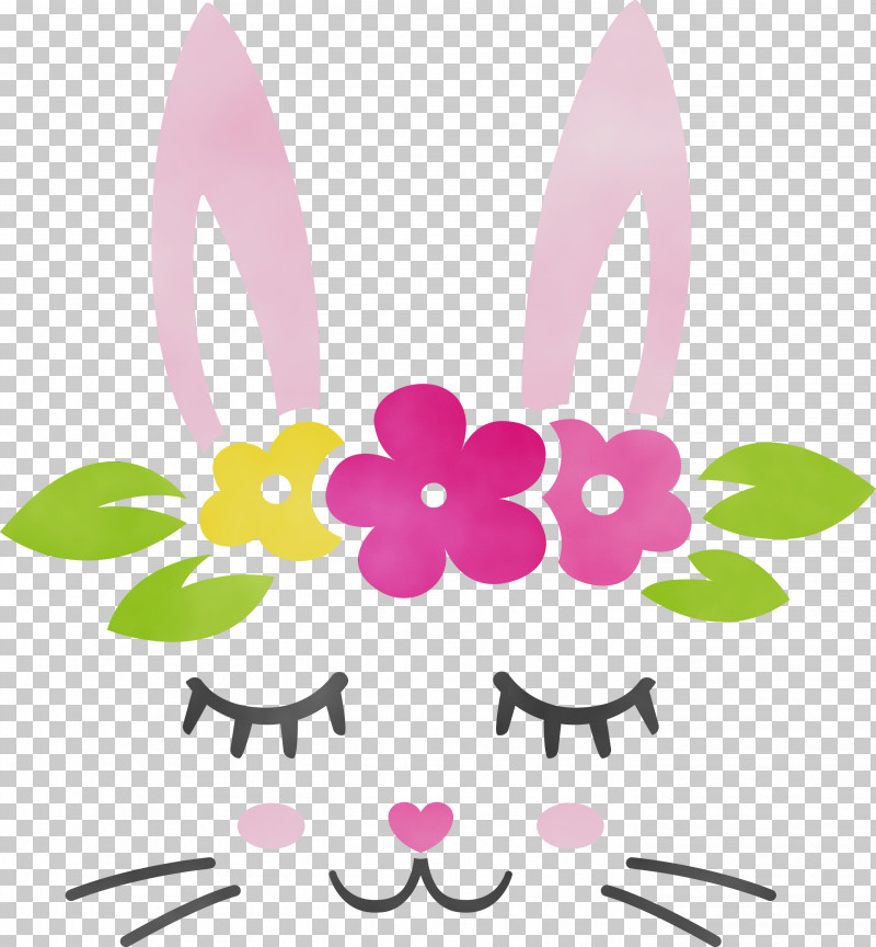Pink Plant PNG, Clipart, Cute Rabbit, Easter Bunny, Easter Day, Paint, Pink Free PNG Download