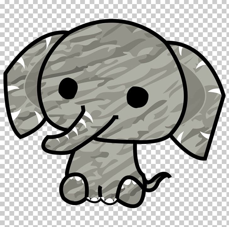 Elephant Drawing PNG, Clipart, Animals, Art, Black And White, Cartoon, Chibi Free PNG Download