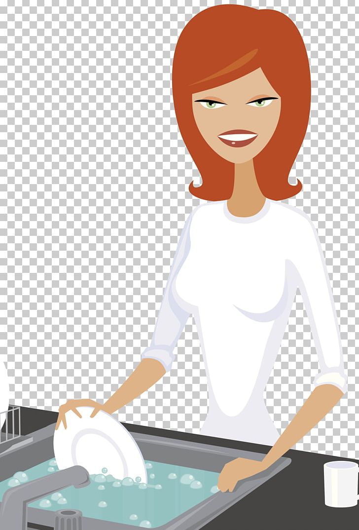 Table Dishwasher Washing Kitchen Illustration PNG, Clipart, Arm, Art, Cartoon, Dishwashing, Do The Washing Up Free PNG Download