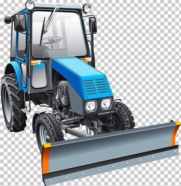 Tractor Snowplow Plough PNG, Clipart, Agricultural Machinery, Agriculture, Automotive Exterior, Automotive Tire, Blue Free PNG Download