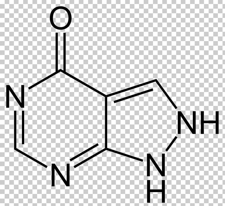 Allopurinol Xanthine Oxidase Uric Acid Purine Hypoxanthine PNG, Clipart, Angle, Area, Black, Black And White, Brand Free PNG Download