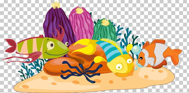corals and fish clipart image