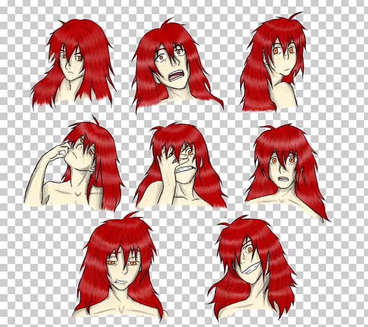 Illustration Hair Coloring Cartoon Mangaka Red PNG, Clipart, Anime, Art, Cartoon, Facial Expression, Fashion Accessory Free PNG Download