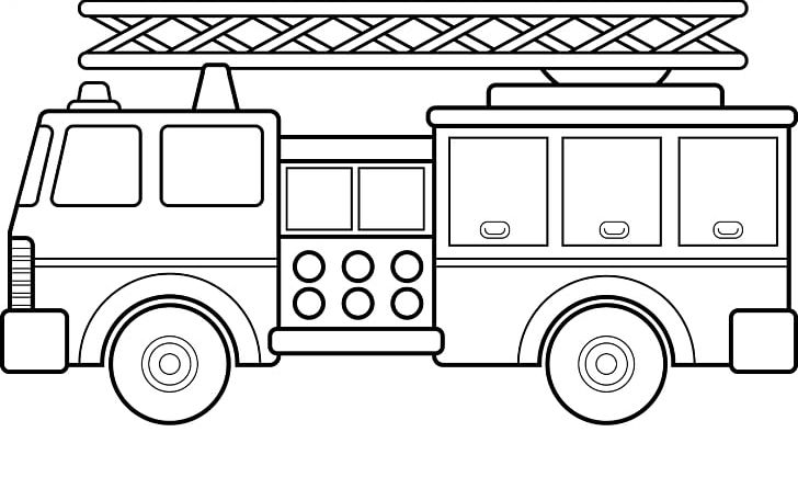 Fire Engine Coloring Book Firefighter Truck Fire Station PNG, Clipart, Angle, Area, Automotive Design, Black And White, Book Free PNG Download