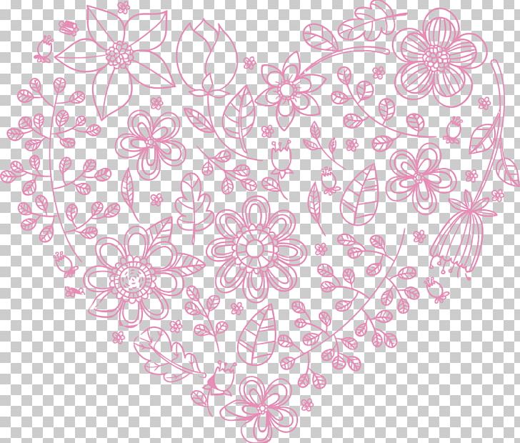 Heart Flower Valentine's Day Pink PNG, Clipart, Area, Color, Computer Icons, Desktop Wallpaper, Drawing Free PNG Download