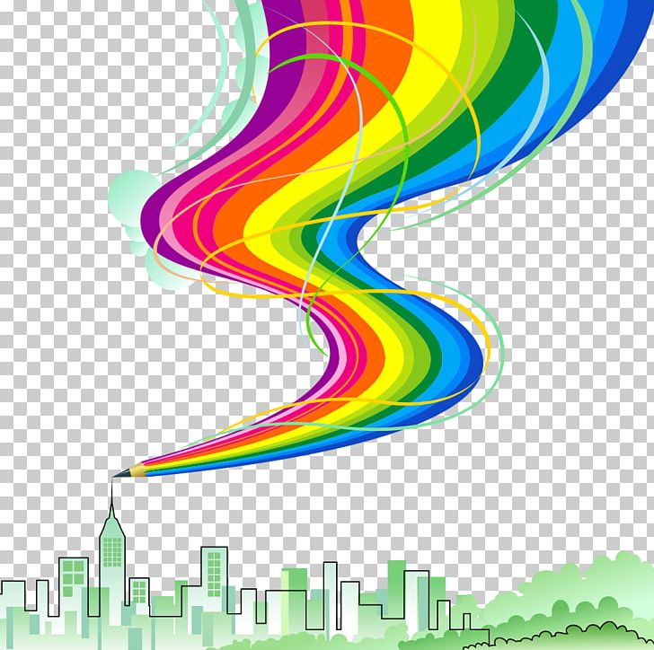 Rainbow Color PNG, Clipart, Building, Circle, Color, Colored, Colored Pencils Free PNG Download
