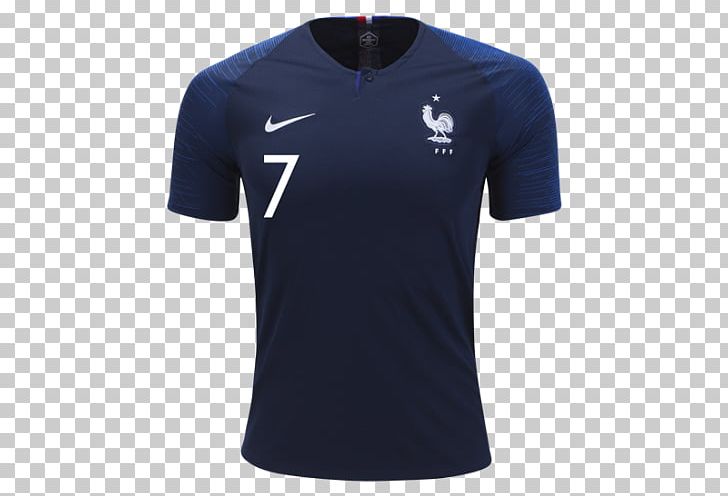 2018 World Cup France National Football Team Official Soccer Jerseys T-shirt PNG, Clipart, 2018 World Cup, Active Shirt, Adidas, Antoine Griezmann, Blue Free PNG Download
