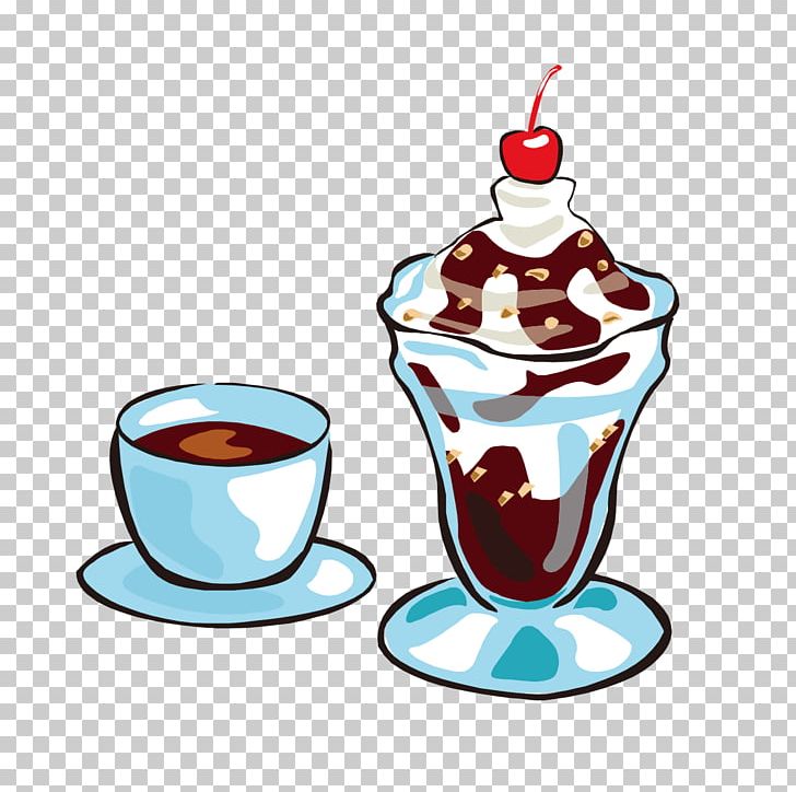 Ice Cream Coffee Sundae Fudge PNG, Clipart, Blue, Blue Background, Blue Flower, Choc, Chocolate Free PNG Download