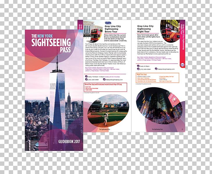 The SightSeeing Pass NYC Brochure Guidebook Idea Graphic Design PNG, Clipart, Advertising, Brand, Brochure, Display Advertising, Flyer Free PNG Download