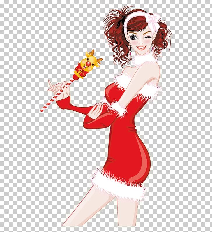 Christmas Euclidean Feliz Navidad PNG, Clipart, Cartoon, Christmas, Desktop Wallpaper, Fashion, Fashion Girl Free PNG Download