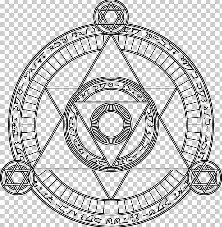 Magic Symbol Seal Of Solomon Witchcraft Spell PNG, Clipart, Altar Cloth, Area, Black And White, Black Moon, Circle Free PNG Download