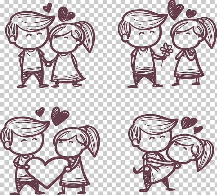 Significant Other Drawing Romance Falling In Love PNG, Clipart, Arm, Cartoon, Fictional Character, Flowers, Glasses Free PNG Download