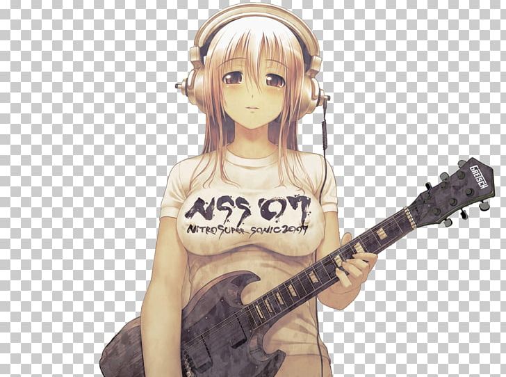 Anime Guitar Drawing 1080p PNG, Clipart, Action Figure, Anime, Art, Brown Hair, Cartoon Free PNG Download