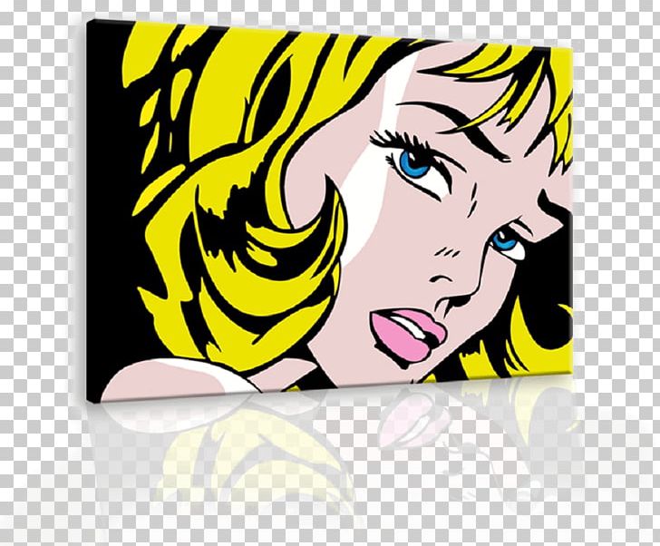 Drowning Girl Girl With Hair Ribbon Pop Art Canvas PNG, Clipart, Art ...