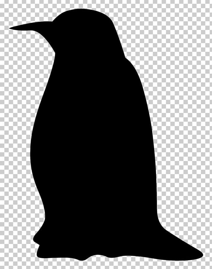 Emperor Penguin Silhouette PNG, Clipart, Animals, Beak, Bird, Black And White, Drawing Free PNG Download