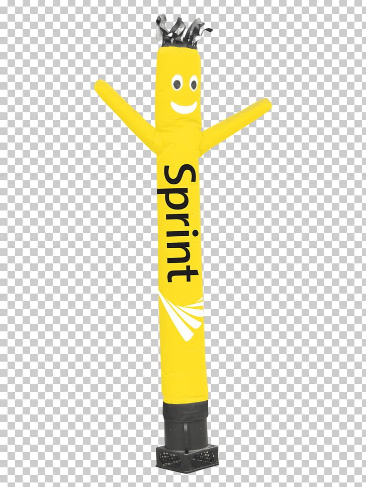 Yellow Tube Man Sprint Inflatable Advertising PNG, Clipart, Advertising, Balloon, Color, Customer Service, Inflatable Free PNG Download