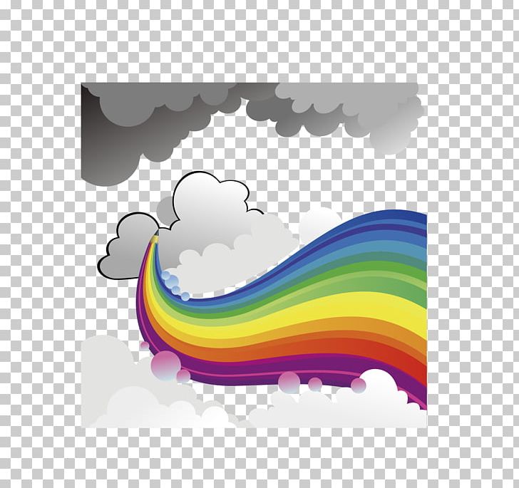 Rainbow Cloud PNG, Clipart, Adobe Illustrator, Artworks, Cartoon Rainbow, Clouds, Color Free PNG Download