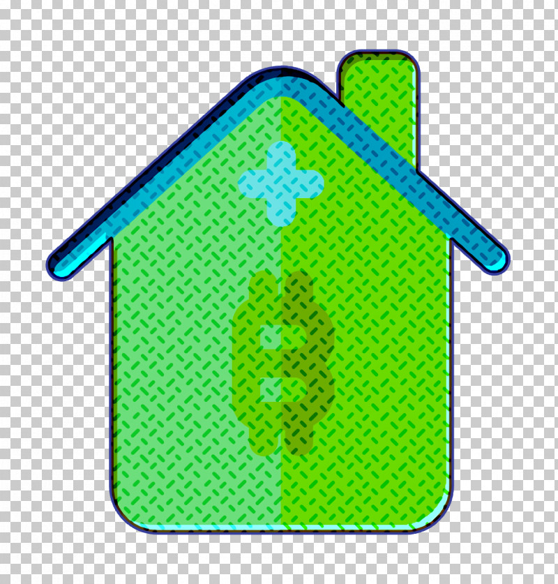 Loan Icon Bitcoin Icon House Icon PNG, Clipart, Area, Bitcoin Icon, Green, House Icon, Line Free PNG Download