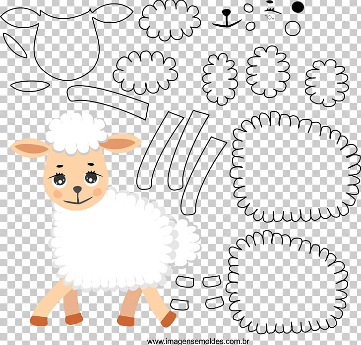 Sheep Molde Drawing Handicraft Felt PNG, Clipart, Animal Figure, Animals, Area, Art, Black And White Free PNG Download