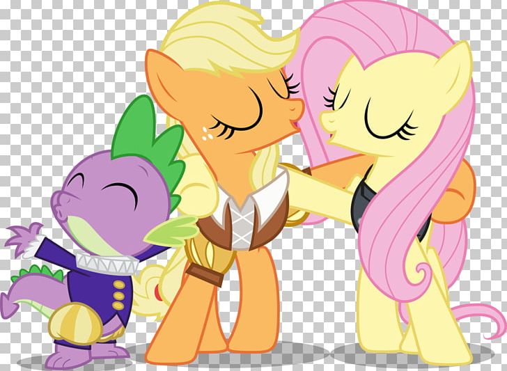 Pony Applejack Fluttershy Rainbow Dash Spike PNG, Clipart,  Free PNG Download