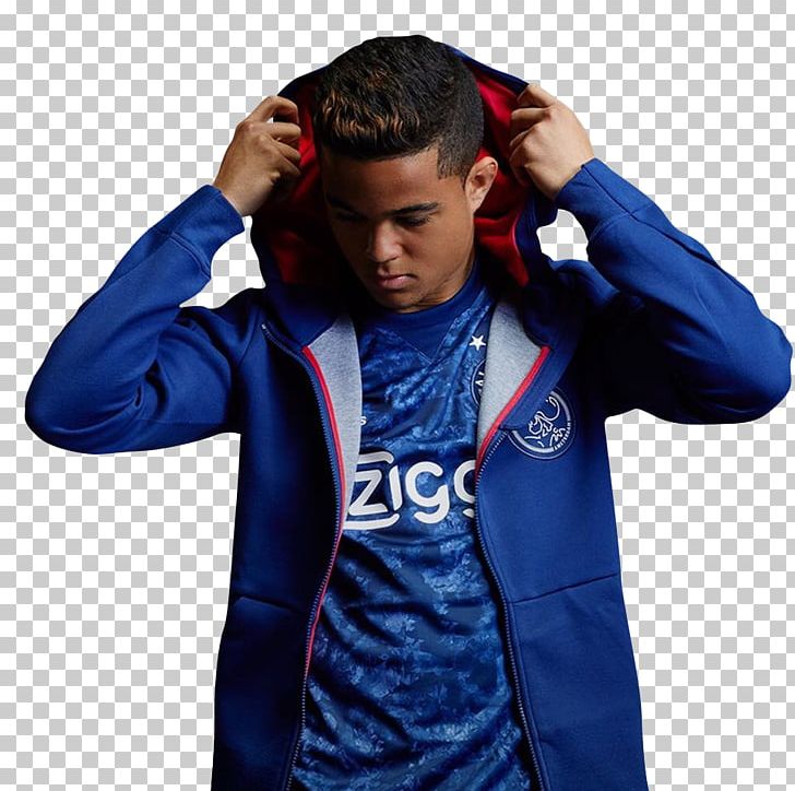 Justin Kluivert AFC Ajax 1994–95 UEFA Champions League Hoodie PEC Zwolle PNG, Clipart, 2017, 2018, Afc Ajax, Blue, Electric Blue Free PNG Download