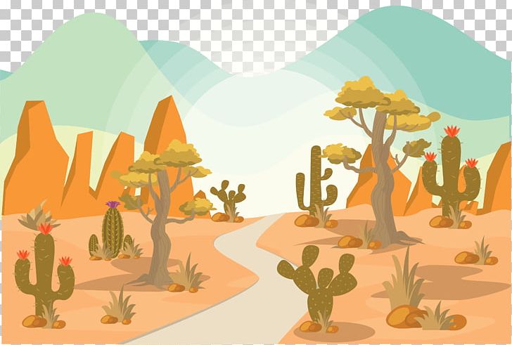 Painted Forest Road PNG, Clipart, Botany, Cactaceae, Cactus, Cactus Garden, Cartoon Free PNG Download