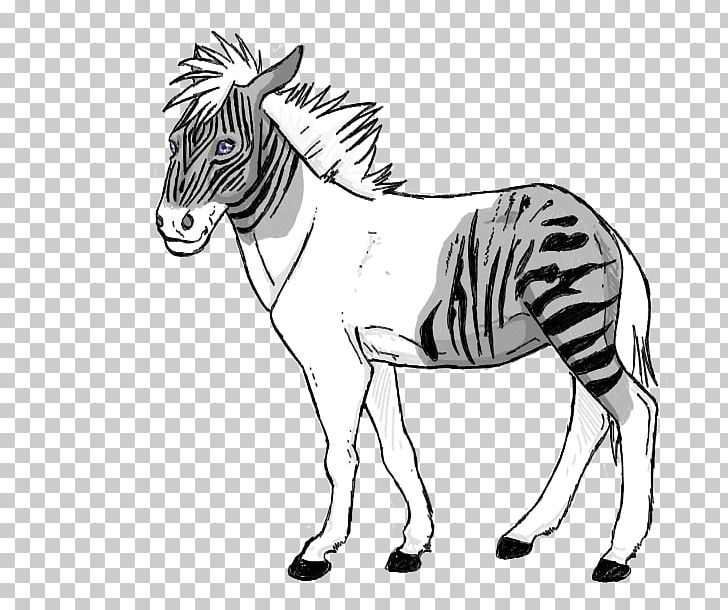 Quagga Mustang Pony Mane Zebroid PNG, Clipart, Animal, Animal Figure, Art, Black And White, Digital Art Free PNG Download