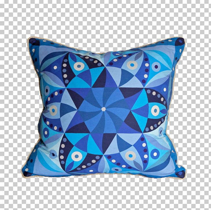 Throw Pillows Cobalt Blue Turquoise PNG, Clipart, Art, Blue, Cobalt, Cobalt Blue, Cotton Free PNG Download