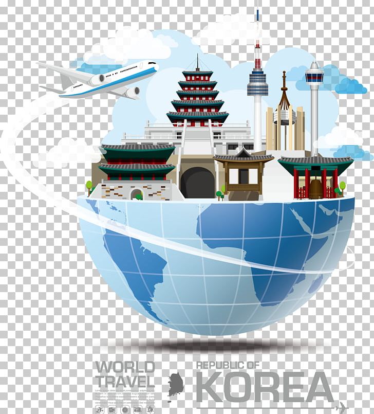 South Korea Illustration PNG, Clipart, Attractions Vector, Boat, Buildings, Building Vector, Christmas Decoration Free PNG Download