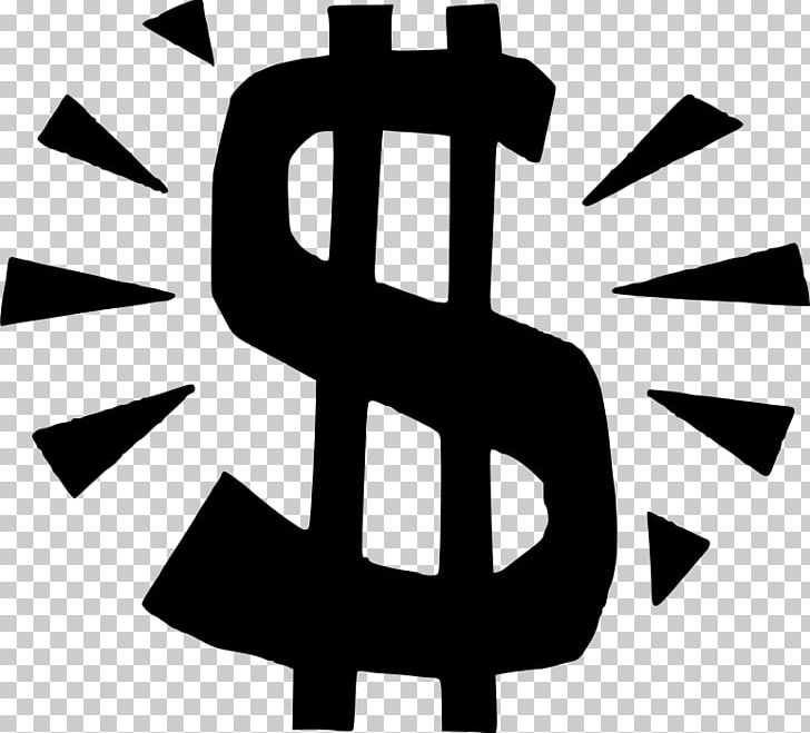Dollar Sign Currency Symbol PNG, Clipart, Angle, At Sign, Black, Black And White, Brand Free PNG Download