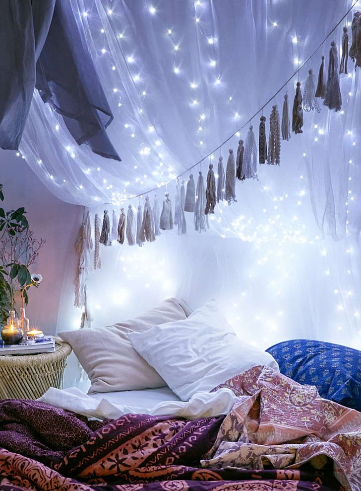 Lighting Bedside Tables Bedroom Christmas Lights PNG, Clipart, Bed, Bedroom, Bed Sheet, Bedside Tables, Blue Free PNG Download