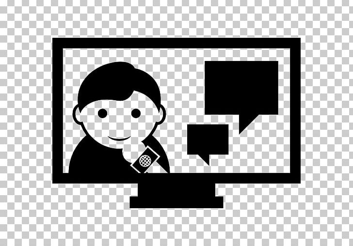 Computer Icons Journalist Television PNG, Clipart, Art, Black, Black And White, Brand, Cartoon Free PNG Download