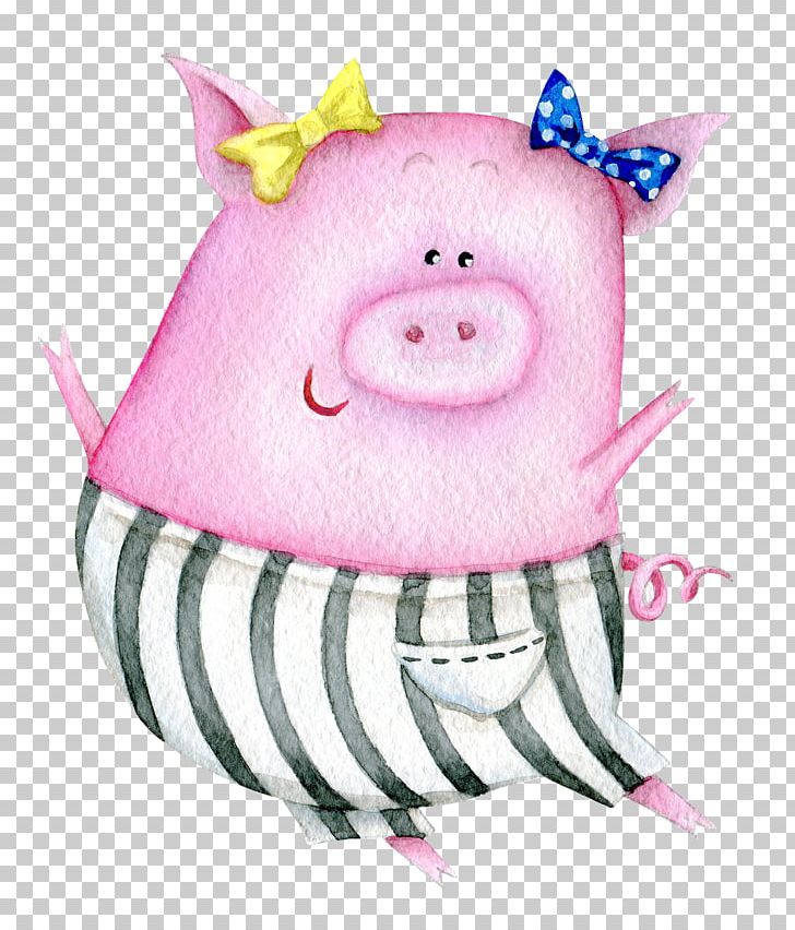 Domestic Pig Graphics Illustration PNG, Clipart, Animals, Cuteness, Domestic Pig, Drawing, Fictional Character Free PNG Download