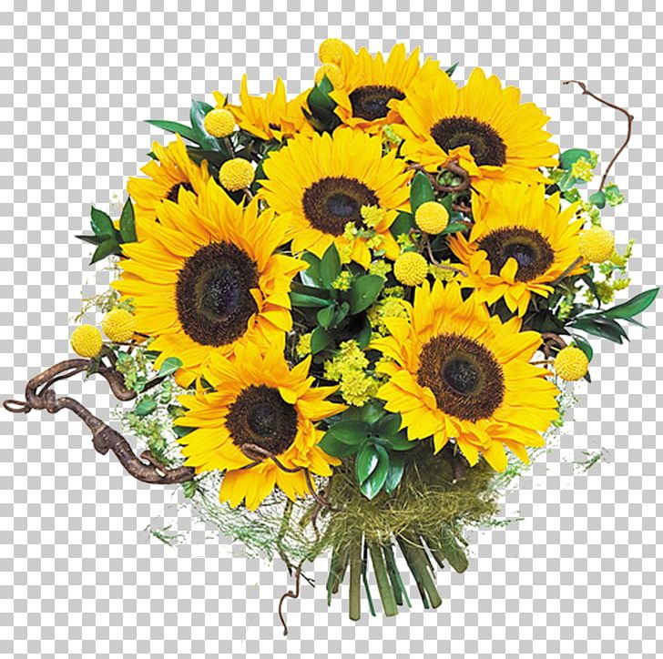 Common Sunflower Flower Bouquet Floral Design Cut Flowers PNG, Clipart, Artificial Flower, Blumenversand, Common Sunflower, Cut Flowers, Daisy Family Free PNG Download