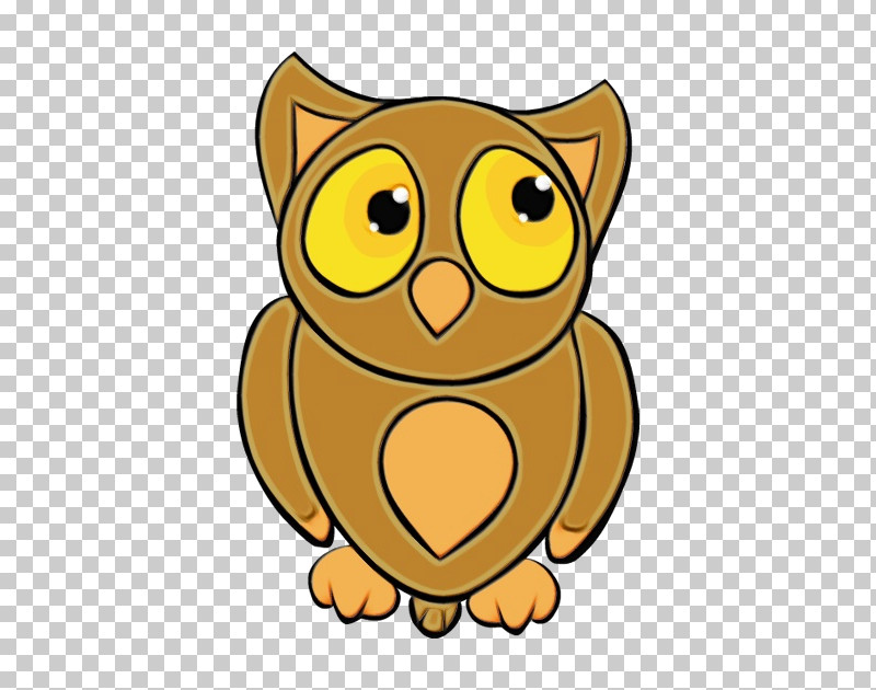 Owl Cartoon Yellow Bird Bird Of Prey PNG, Clipart, Bird, Bird Of Prey, Cartoon, Eastern Screech Owl, Owl Free PNG Download