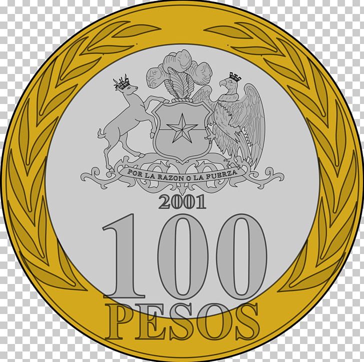 Chilean Peso Currency Coin PNG, Clipart, Badge, Chile, Chilean Peso, Circle, Coin Free PNG Download