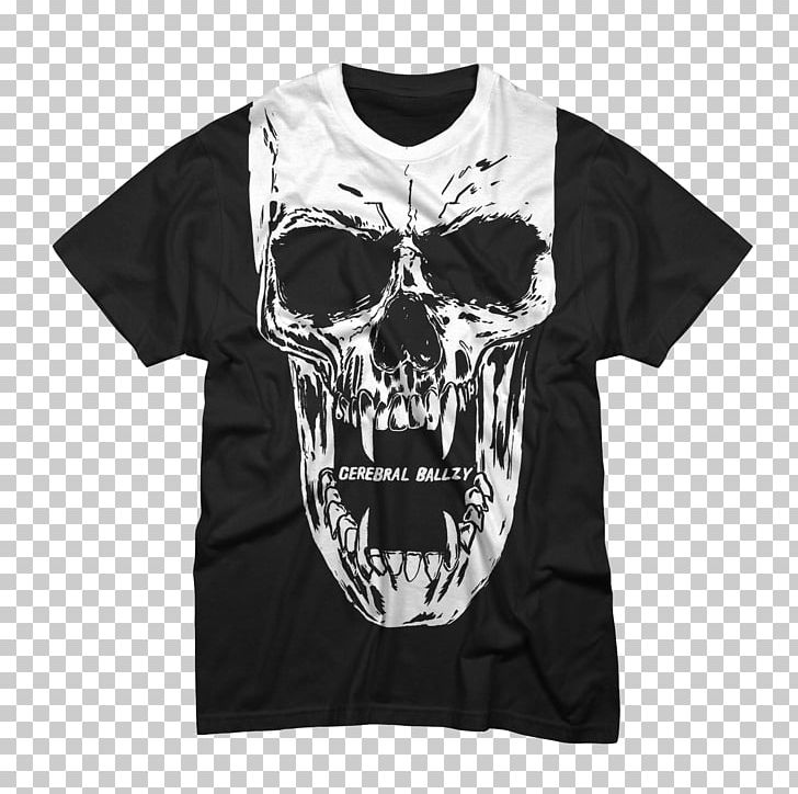 T-shirt Skull A Farewell To Kings Clothing PNG, Clipart, Black, Black T Shirt, Bone, Brand, Cerebral Ballzy Free PNG Download